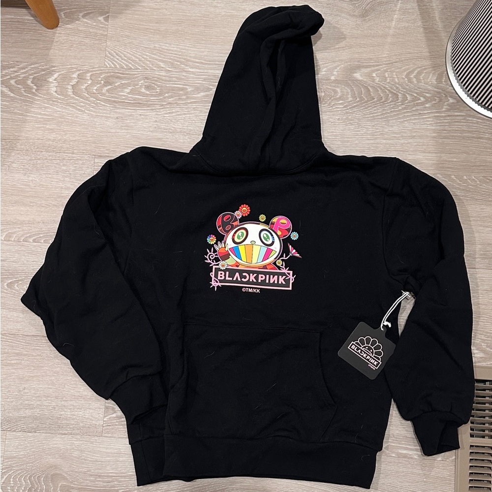 TAKASHI MURAKAMI x BLACKPINK PANDAKASHI DREAMS HOODIE - BLACK LARGE